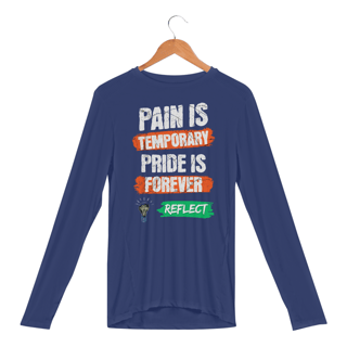 Nome do produto Camisa Manga Longa Sport Dry Uv Pain is Temporary Pride is Forever