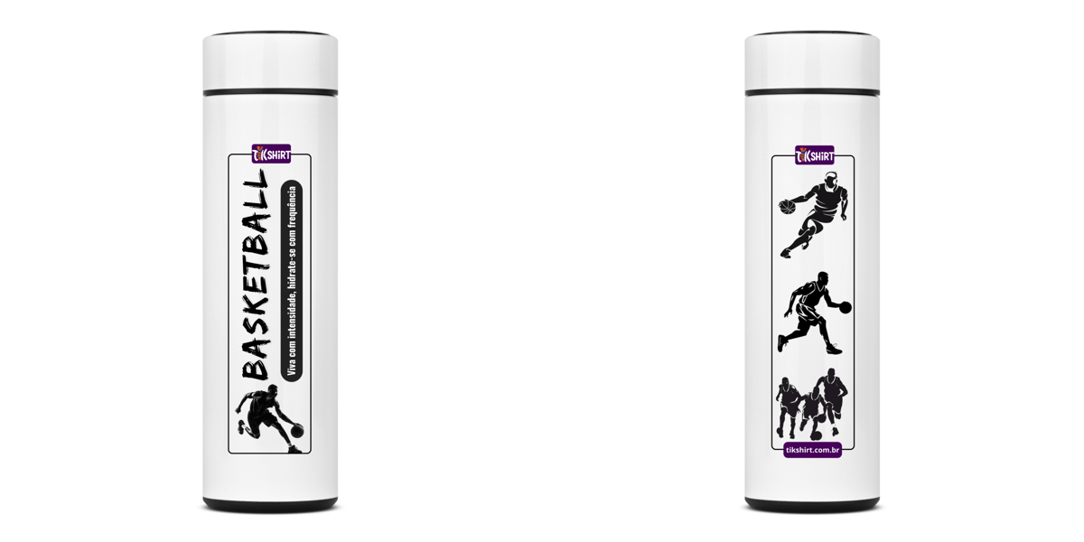 Nome do produto: Garrafa Térmica Basketball