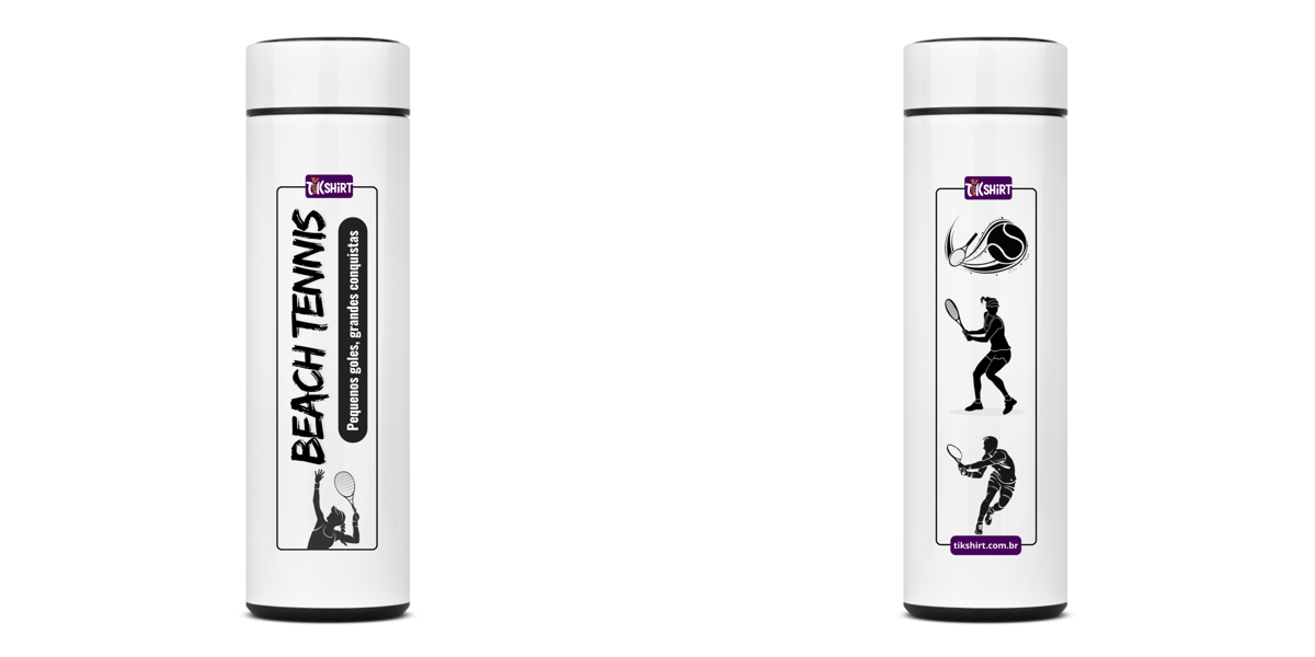 Nome do produto: Garrafa Térmica Beach Tennis