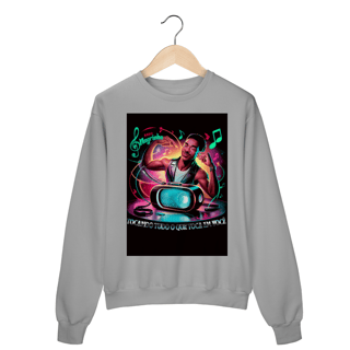 Nome do produto Moletom Fechado Rádio Magrinho Tocando Tudo o Que Toca em Você