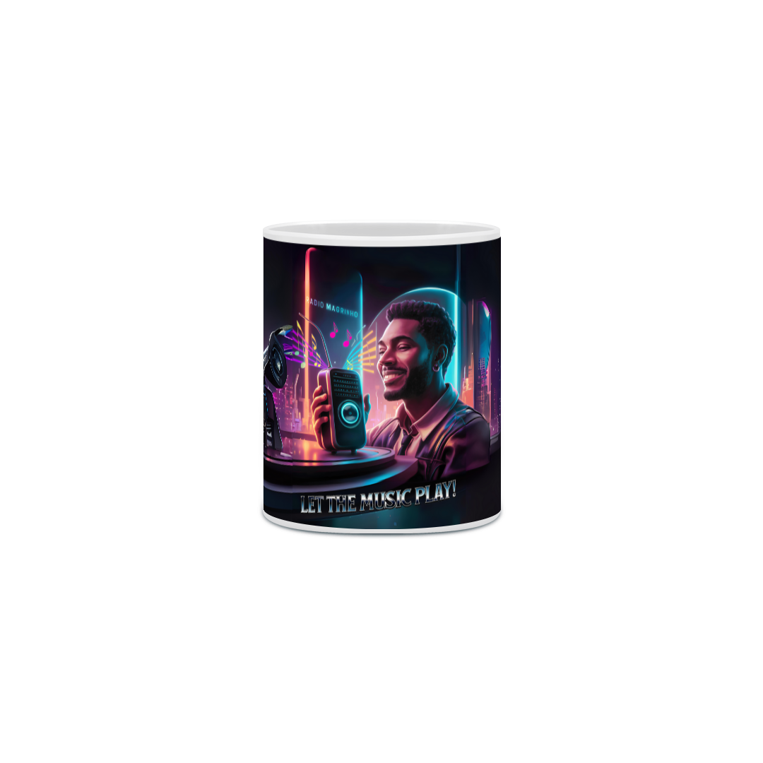 Caneca Rádio Magrinho Let The Music Play