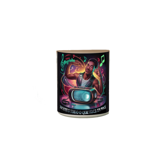 Caneca Mágica Rádio Magrinho Tocando Tudo o Que Toca em Você