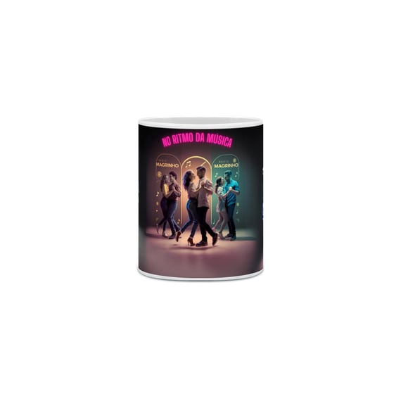 Caneca Rádio Magrinho No Ritmo da Música