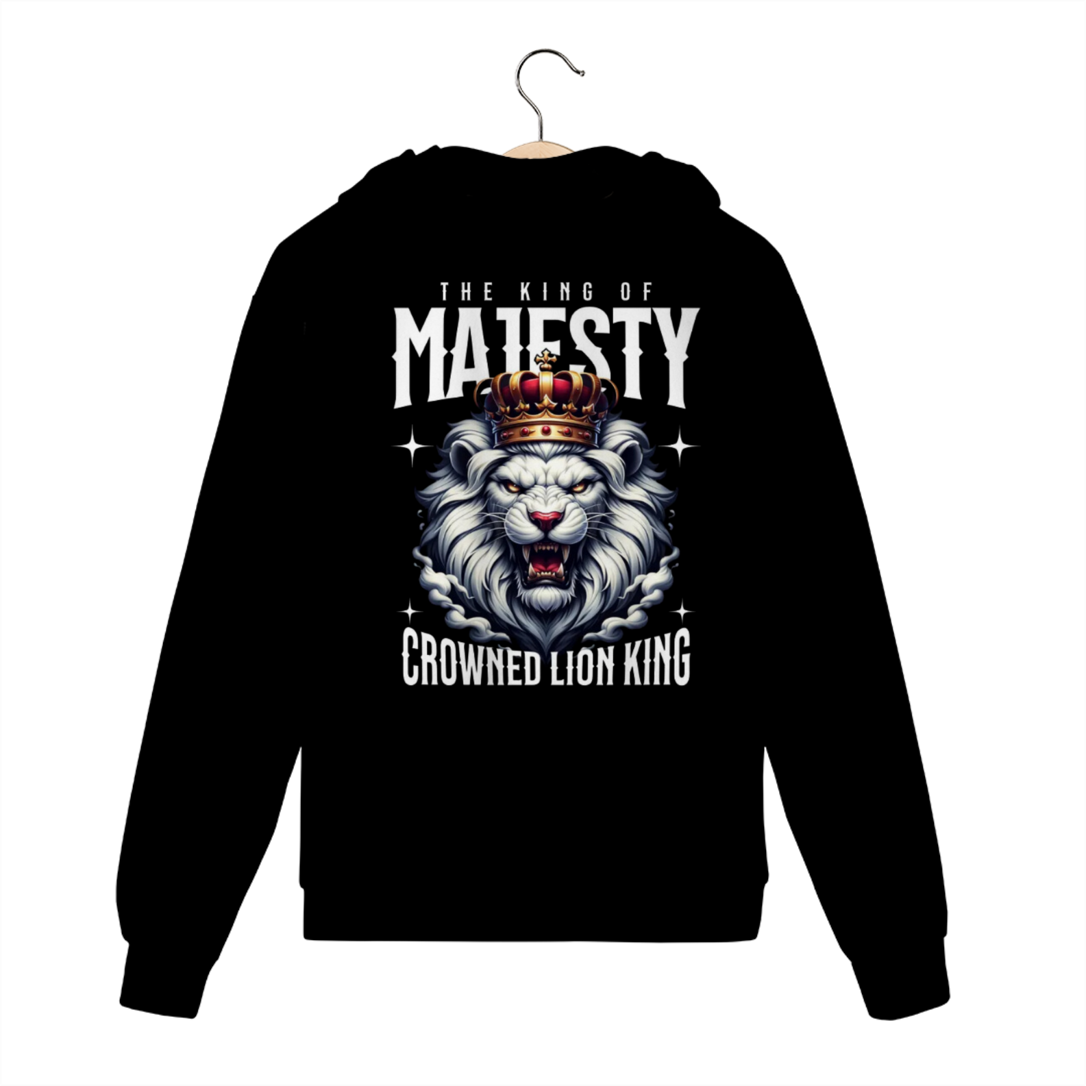 Moletom Com Zíper Leao The King of Majesty