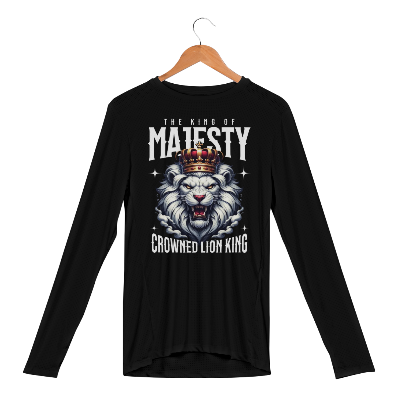 Camisa Manga Longa Sport Dry Uv Leao The King of Majesty