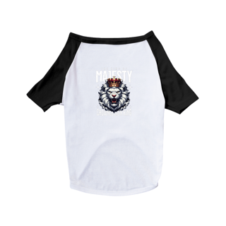 Nome do produto Camisa Pet Dog Leao The King of Majesty