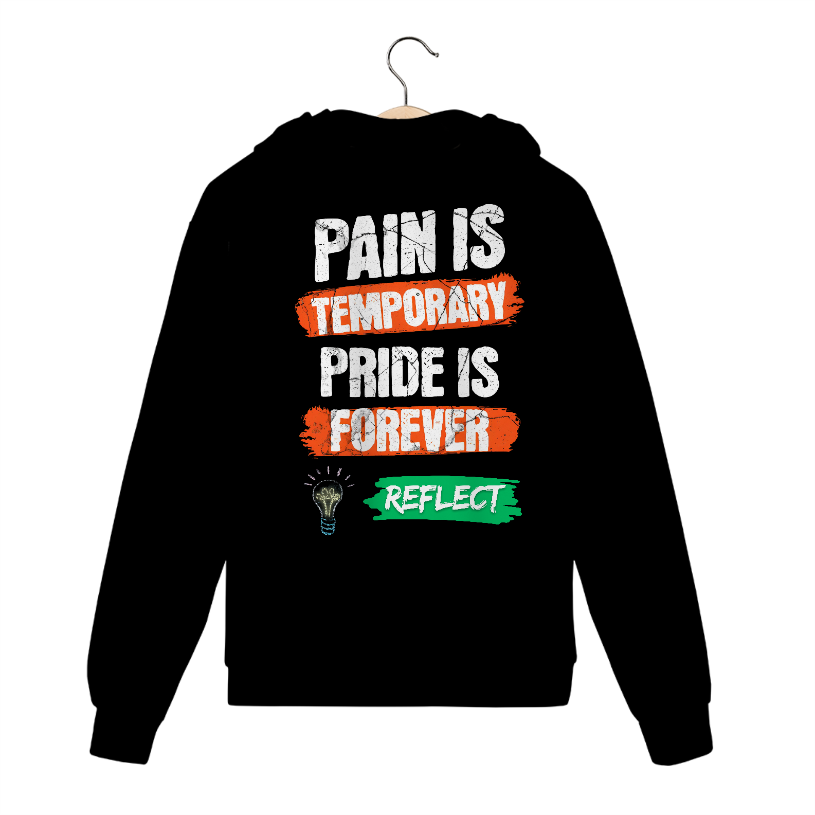 Moletom Com Zíper Pain is Temporary Pride is Forever