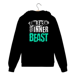 Nome do produto Moletom Com Zíper Unleash Your Inner Beast