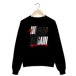 Nome do produto Moletom Fechado No Pain No Gain