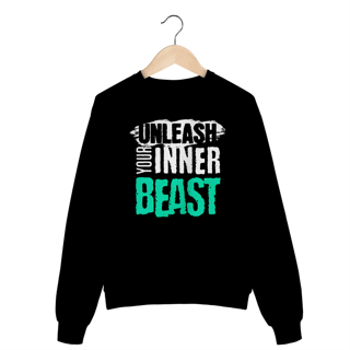 Nome do produto Moletom Fechado Unleash Your Inner Beast