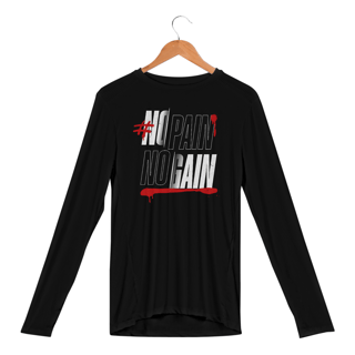 Nome do produto Camisa Manga Longa Sport Dry Uv No Pain No Gain