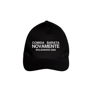 Nome do produto Boné Comida Barata Novamente Bolsonaro 2026