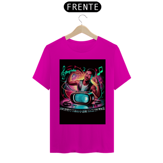 T-Shirt Quality Rádio Magrinho Tocando Tudo o Que Toca em Você