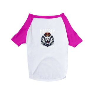 Nome do produto Camisa Pet Dog Leao The King of Majesty