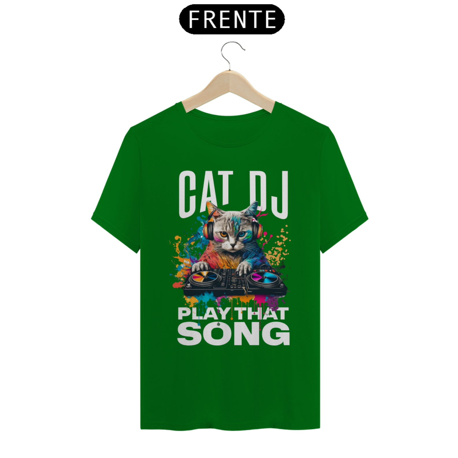 T-Shirt Quality Cat DJ