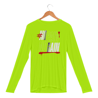 Nome do produto Camisa Manga Longa Sport Dry Uv No Pain No Gain
