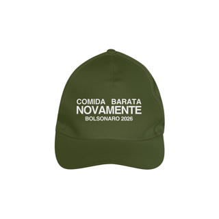 Boné Comida Barata Novamente Bolsonaro 2026