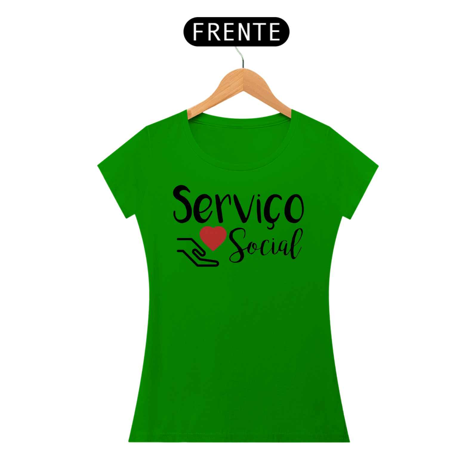 Baby Long Quality Camiseta Feminina Serviço Social