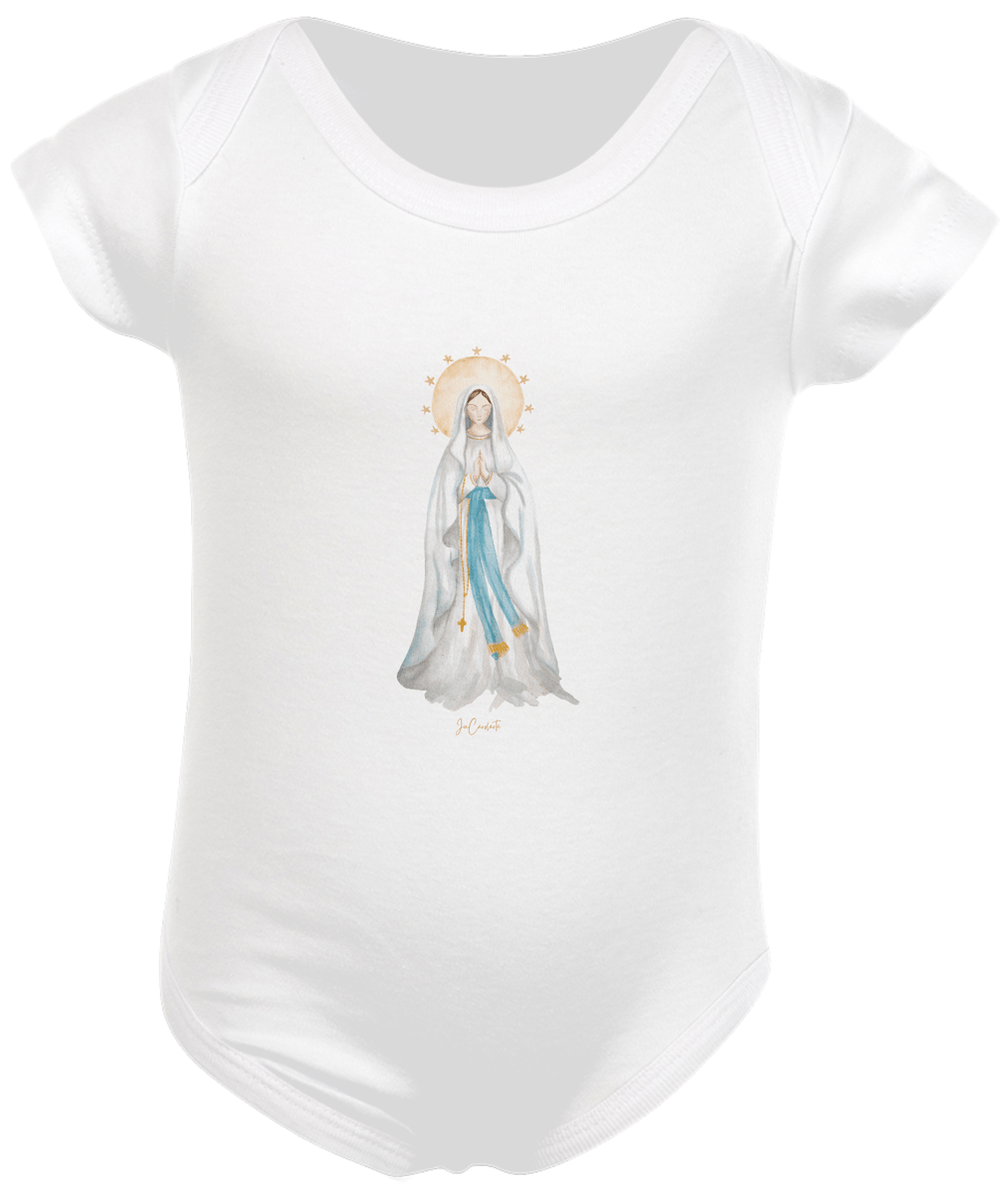 Nome do produto: Body Infantil - Mãezinha de Lourdes