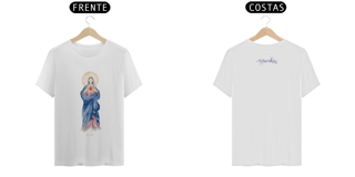 Nome do produto Camiseta Unissex Pima - Mãezinha do Sagrado Coração #01