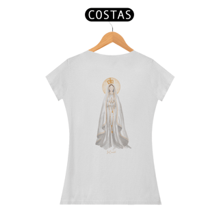 Nome do produto Camiseta Feminina Pima - Mãezinha de Fátima #03