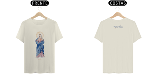 Nome do produto Camiseta Unissex Pima - Mãezinha do Sagrado Coração #01