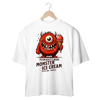 Camiseta Oversized Monster Ice Cream