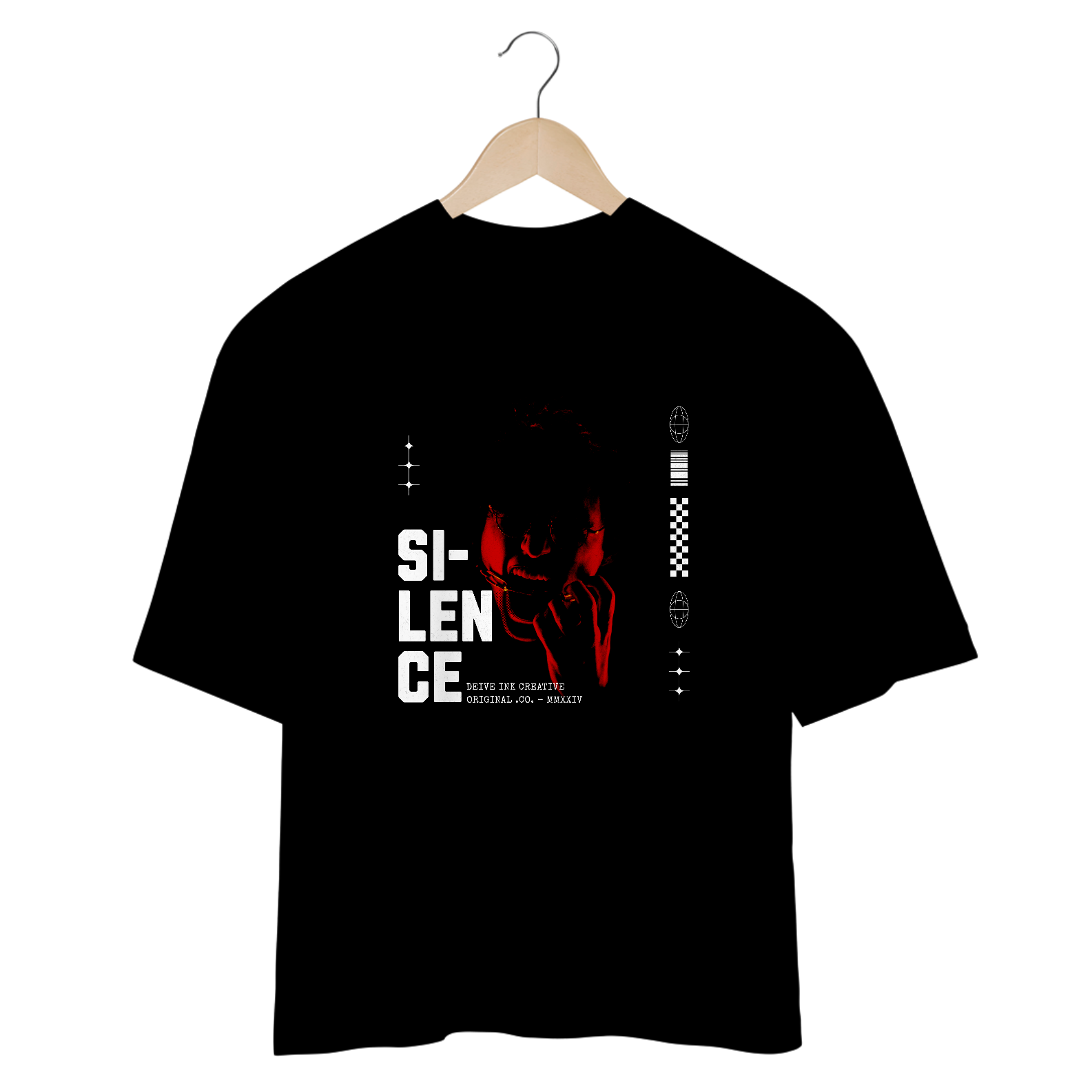 Camiseta Oversized Silence