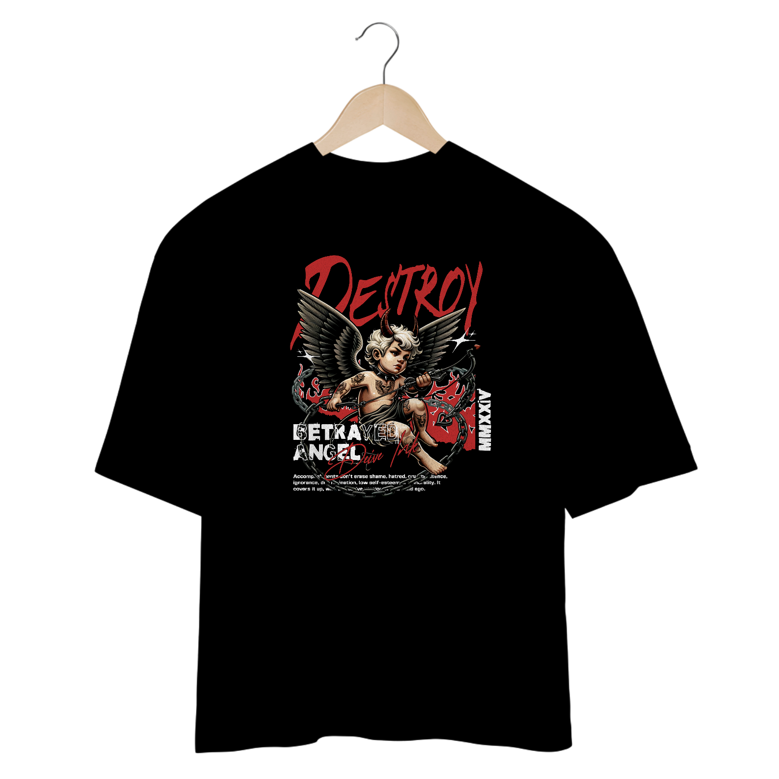 Camiseta Overtsized Angel Destroy