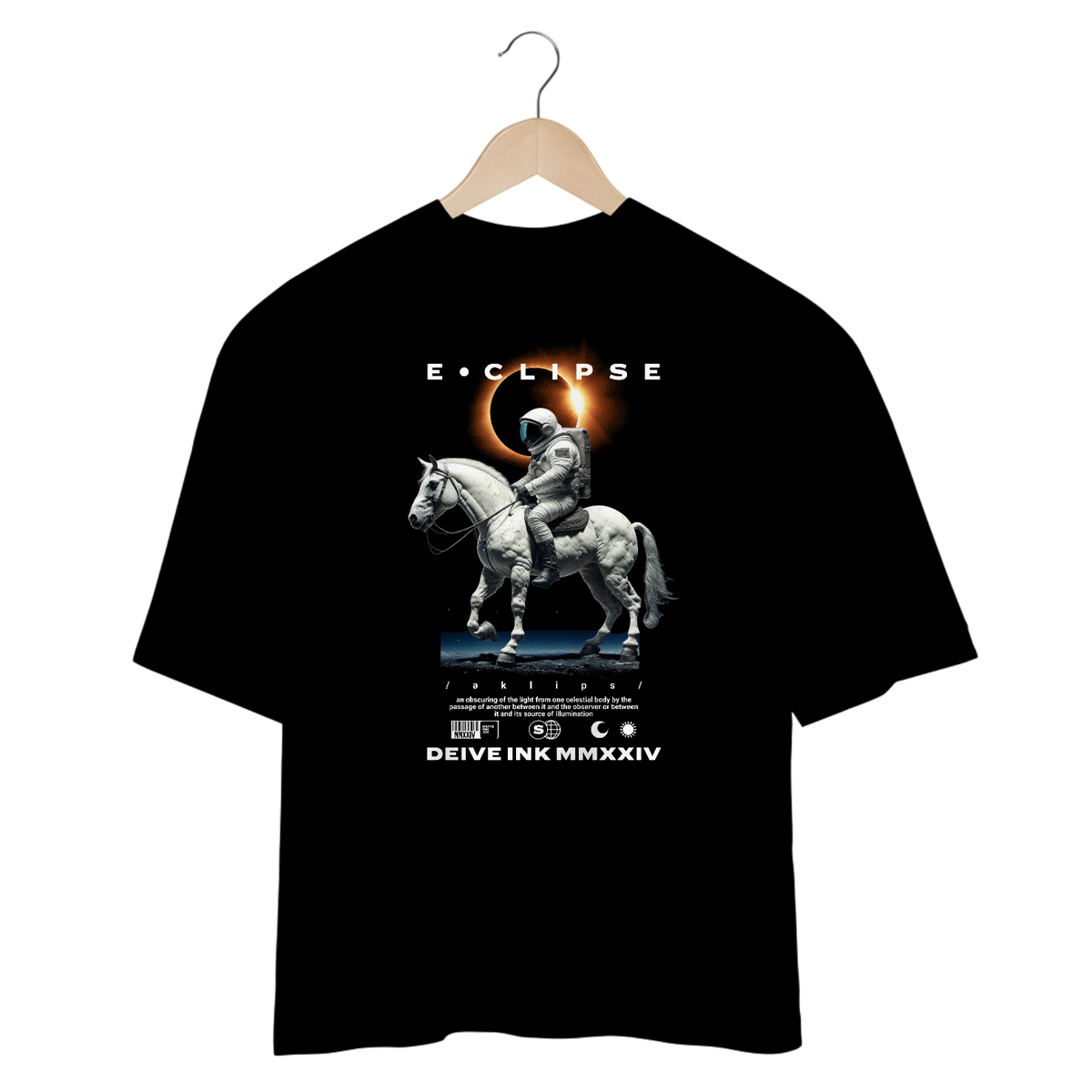 Nome do produto: Camiseta Oversized Eclipse