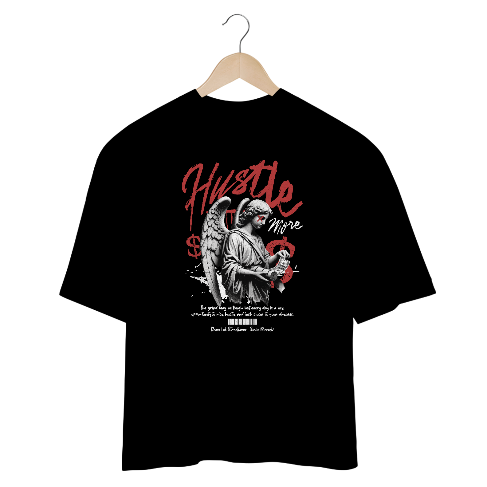 Camiseta Oversized Hustle More