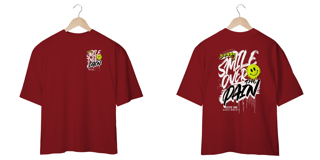 Nome do produto Camiseta Oversized Smile Over The Pain
