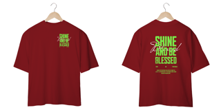 Nome do produto Camiseta Oversized Shine And Be Blessed