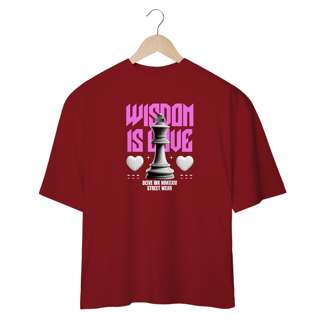 Nome do produto Camiseta Oversized Wisdom is Love