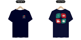 Nome do produto Camiseta Aquário Marinho Sem Grana - Logo 1 F/V