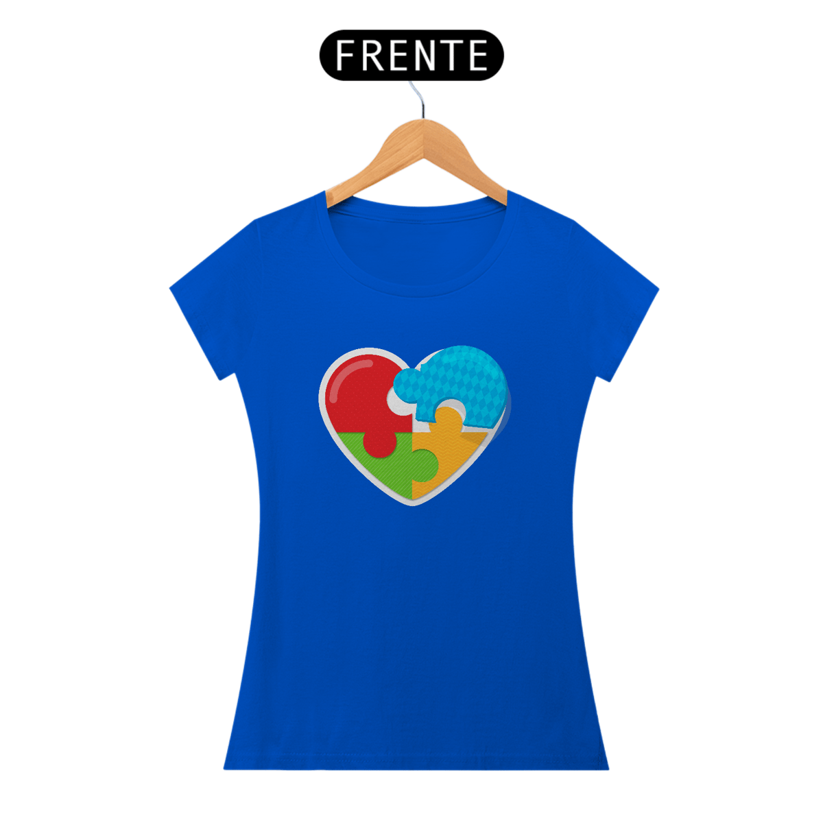 Nome do produto: Baby Long - Heart Puzzle 1 - Azul Royal