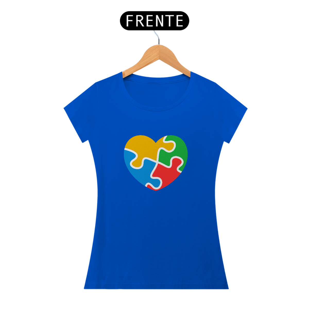 Nome do produto: Baby Long - Coração Puzzle 2 - Azul Royal