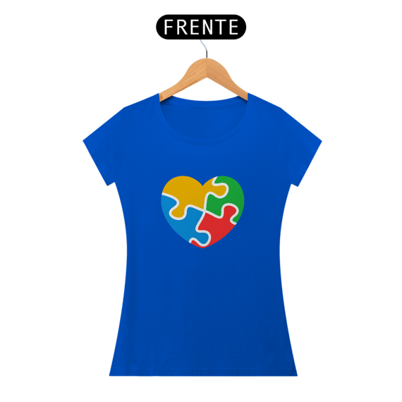 Baby Long - Coração Puzzle 2 - Azul Royal