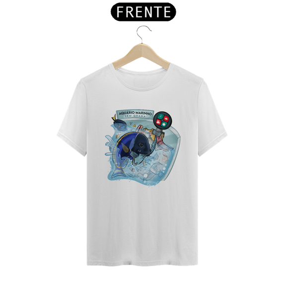Camiseta Aquário Marinho Sem Grana