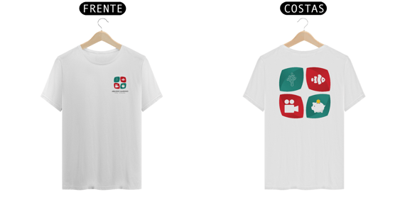 Camiseta Aquário Marinho Sem Grana - Logo 1 F/V