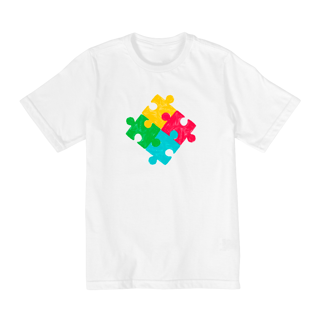 Nome do produto Camiseta Infantil (2 a 8) - Puzzle Desenhado