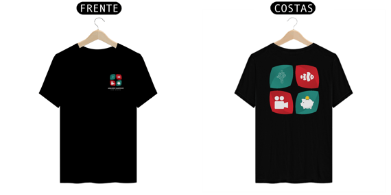 Camiseta Aquário Marinho Sem Grana - Logo 1 F/V