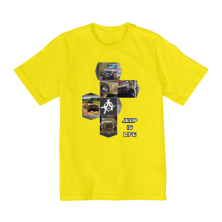 Nome do produto Camiseta Infantil - Jeep is Life - 10 a 14