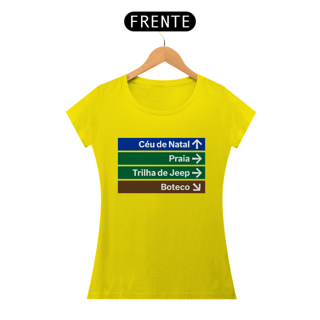 Nome do produto Baby Look Sinalizando - Natal