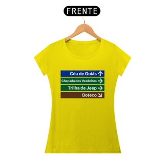 Nome do produto Baby Look Sinalizando - Goiás