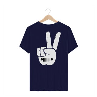 Nome do produto Camiseta Plus Size - Hand White Jeep