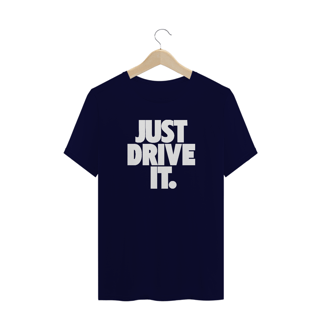 Nome do produto Camiseta Plus Size - JUST DRIVE IT - Branco