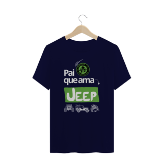 Nome do produto Camiseta Plus Size - Pai ama Jeep - Black