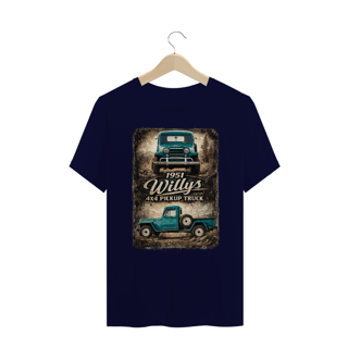 Nome do produto Camiseta Plus Size - F75 1951 Willys 4×4 Pickup Truck