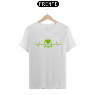 Nome do produto Camiseta Quality - Coração Verde Jeep
